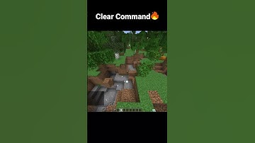 Clear Command💀 #shorts  #minecraft #command