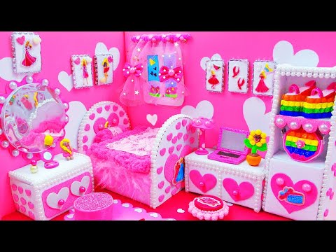 I Opened a Mystery Barbie Box! DIY Miniature Pink Dollhouse Unbelievable!