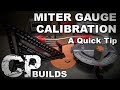 RIDGID R4512 Table Saw Miter Gauge Calibration RIDGID R4512 Table Saw Miter Gauge Calibration