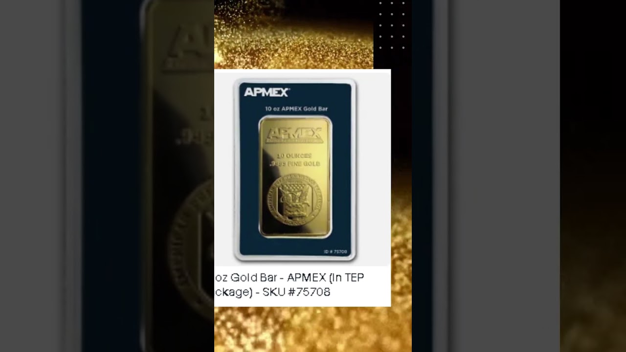 10 oz Gold Bar - APMEX (In TEP Package) - SKU 