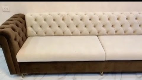 How To Build Leather Chesterfield Three seater sofa |How To make Low Cost High Quality sofa 2023