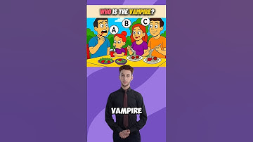 Wie is De Vampier? #quiz #raadsel #logische puzzels #hersenkrakers #ytshorts #trending