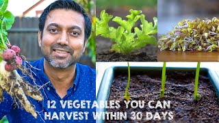 12 Vegetables You Can HARVEST Within 30 DAYS