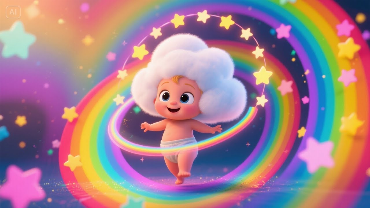 Baby Cloud’s Quiet Drift | Nursery Rhyme for Toddlers & Kids Sing Along ☁️🌙