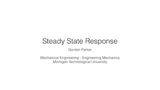 Steady State Response
