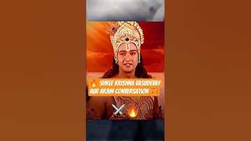 ✅The Most Powerful Conversation with shree 🪷krishna and 🏹arjun#shorts