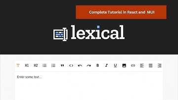 Complete lexical editor tutorial in React and MUI ( Material Ui library ) from scratch - Part 3