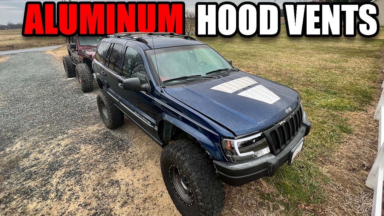 INSTALLING ALUMINUM HOOD VENTS ON MY JEEP WJ *NEW PRODUCT* YouTube