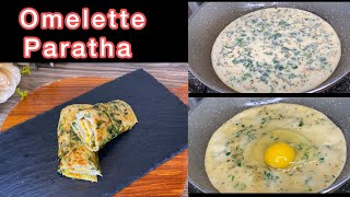 Egg Paratha With Liquid Dough In 5 Minutes NoRolling No kneading | Egg Paratha