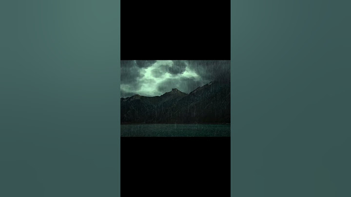 깊은 자연산속에 내리는 폭우와 천둥번개 빗소리ASMR 백색소음 힐링/ Heavy rain and thunderstorms in the deep mountains