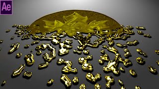 Liquid Golden Metal Logo Reveal in After Effects Tutorial