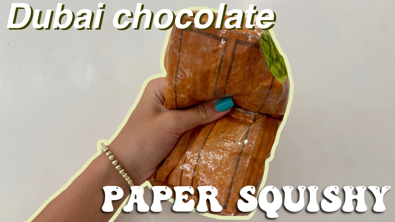 Dubai Chocolate Paper Squishy Making ASMR YouTube