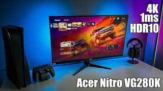 BUDGET 4K Gaming Monitor with 4K / 1ms / HDR10 | Acer Nitro VG280K Review