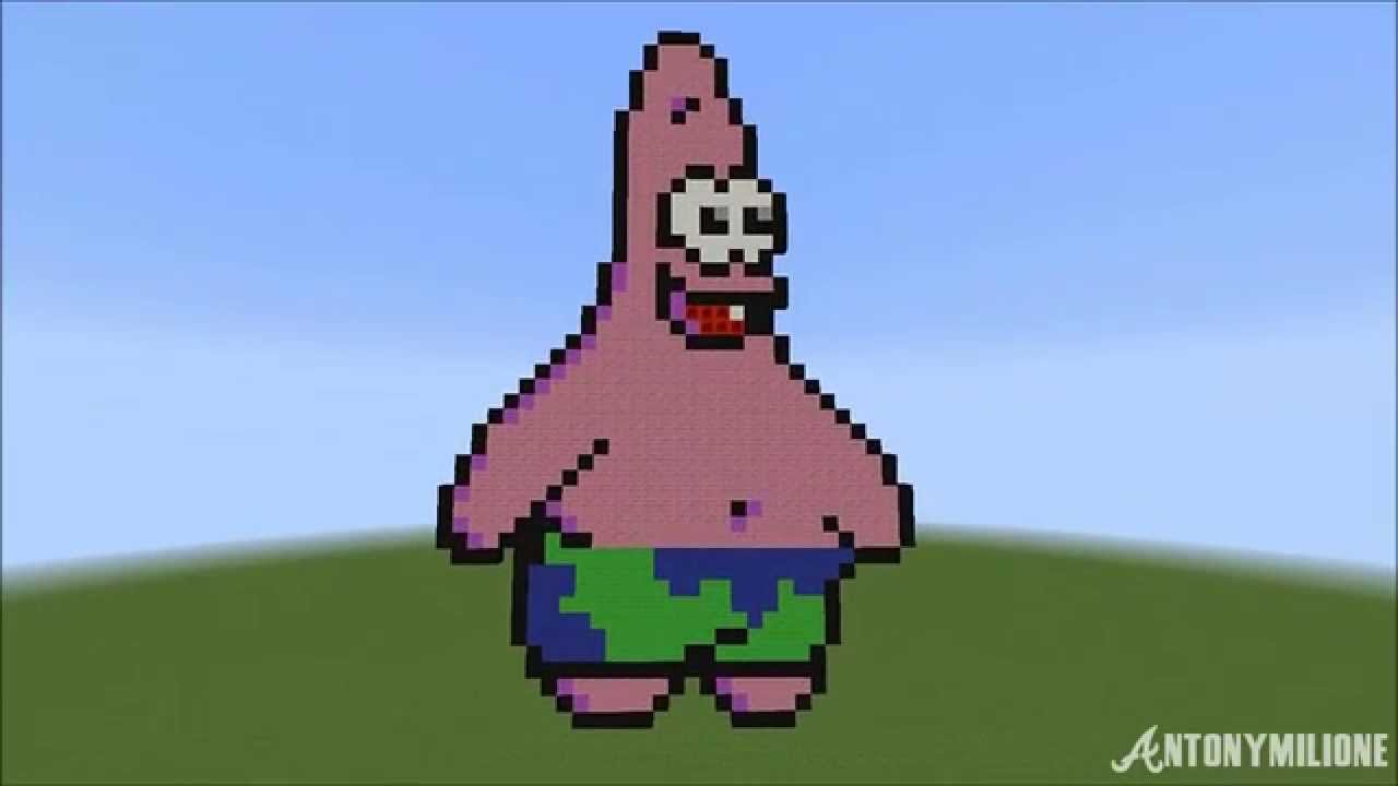 Patrick Pixel Art Grid