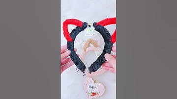 Giá chỉ 12k| Băng đô cài tóc lông mềm tai mèo 2 màu quyến rũ #accessories #taimeo #dyp #phukientoc