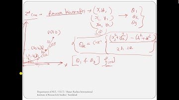 Robot Kinematics for 3 DOF