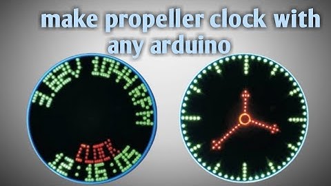 How to make propeller clock using Arduino pro mini (in hindi)//pov display using arduino