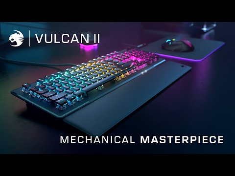 AIMOライティングが美しい高耐久のTITAN IIメカニカルスイッチを採用したパームレスト付きのゲーミングキーボードROCCAT「Vulcan II」の販売を開始