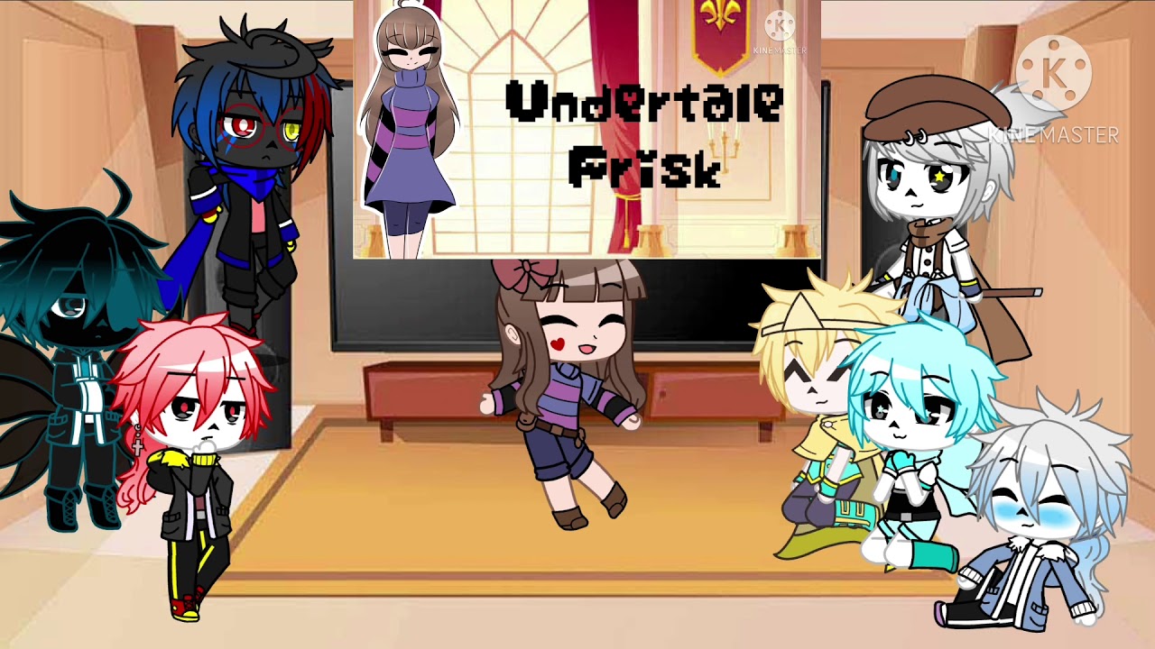 Sans Aus React to Frisk Bad apple ll WARNING FRANS! ll READ DESC!