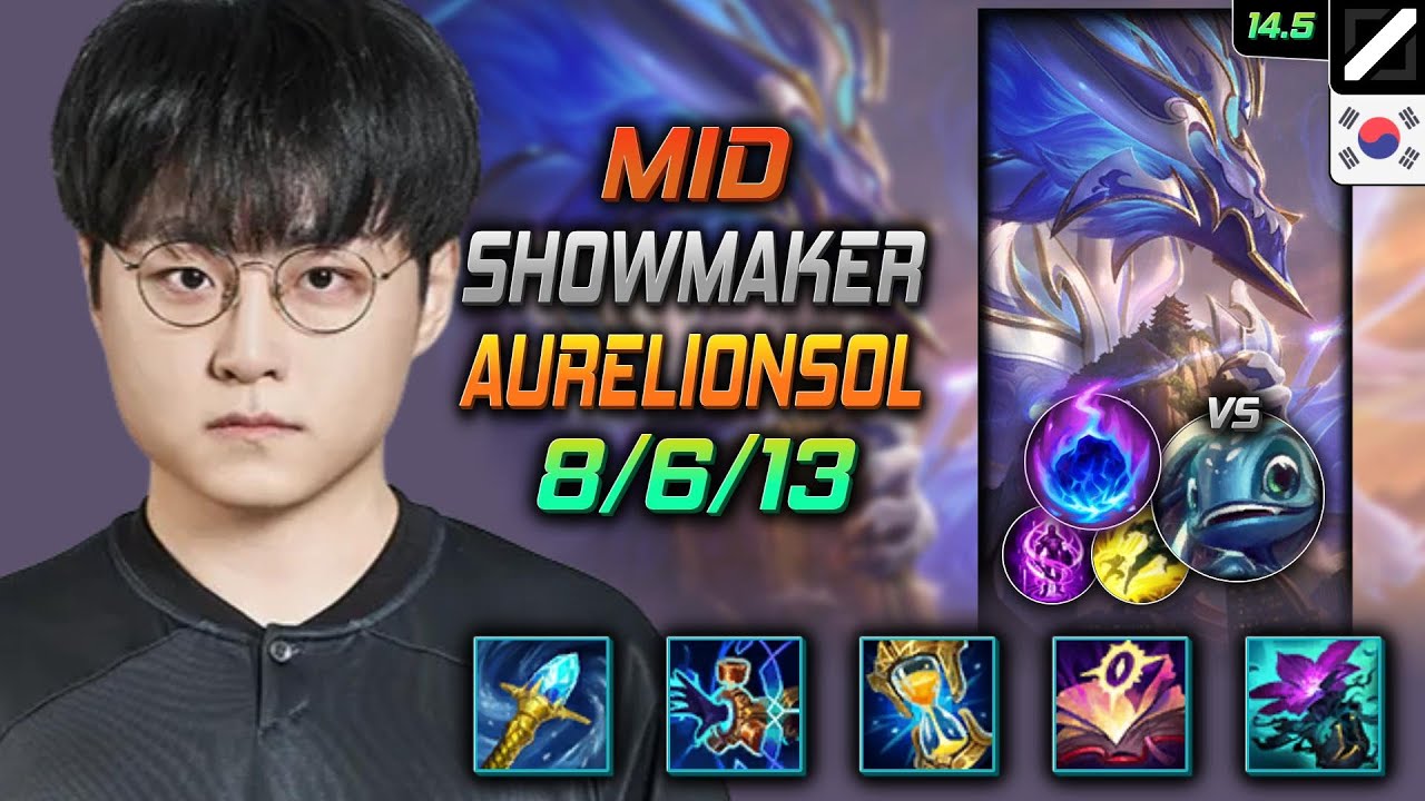 Aurelion Sol Mid Build ShowMaker Rylai's Crystal Scepter - LOL KR ...