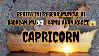 😲Capricorn😲This News Will Appear Before You👀 You Will Be Shocked😱
