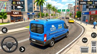 City Van Game Simulator 3D - Gioco di simulazione di guida di furgoni - Gameplay Android screenshot 5