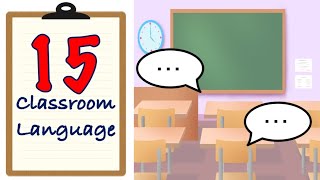 15 Classroom Language | Basic Conversation Lesson 30 |#classroom #basicconversation #englishspeaking