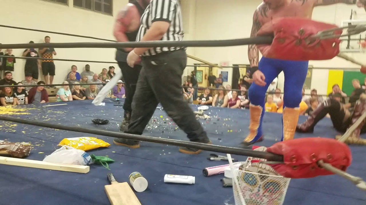 KAPOW Wrestling 9.15.18 Fans Bring the Weapons Match