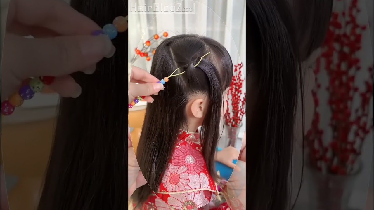 Charming Beaded Braid Hairstyle for Kids