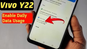 Vivo y22 Data use Setting | How to enable Daily Data used In Vivo Y22 | Vivo Y22 me Data Use kaise