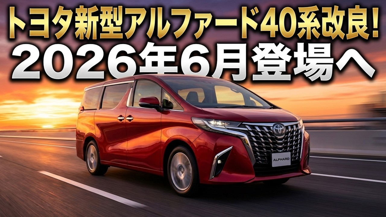 Breaking News] Toyota's new Alphard 40 series gets an update