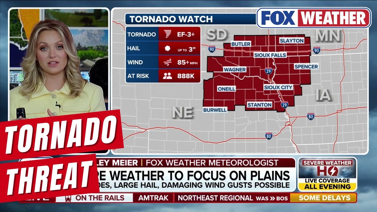 Tornado Watch Issued For Parts Of 4 States As Dangerous Severe Weather ...