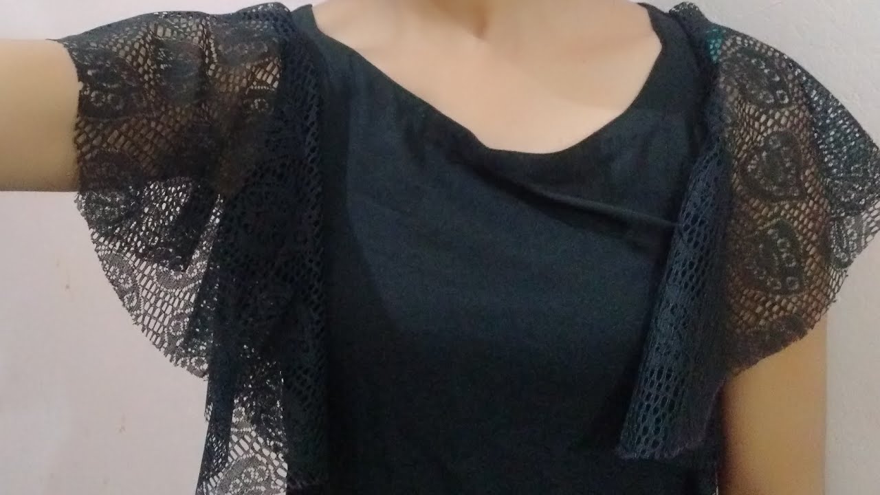 How to make Umbrella sleeves at home Ruffle/Umbrella/circular/bell