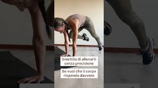 Non è l’esercizio che cambia il corpo, ma la presenza con cui lo traversi. #allenamento