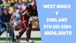 High Scoring Match! West Indies V England | 5th ODI 2004 | Full Highlights