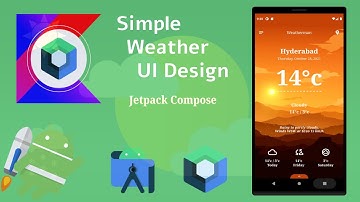 Simple Weather UI Design in Jetpack Compose | Android | Kotlin | Make it Easy