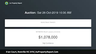 9 Ian Court, Rowville VIC 3178 | AuPropertyReport.Com