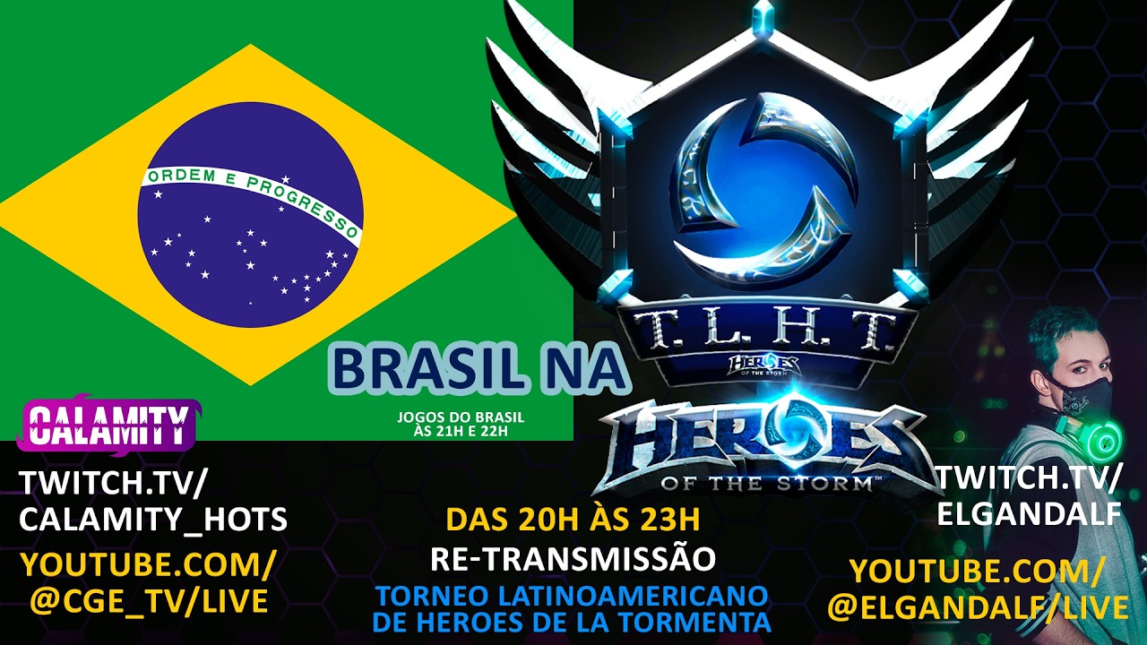 🔴[Re-transmissão TLHT] Torneo Latinoamericano de Heroes de la Tormenta | Brasil joga às 21h e 22h