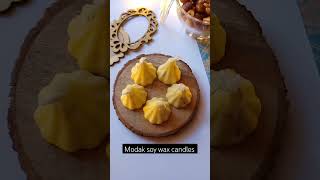 Soy wax mithai modak candles. Funny and sweet gift for festivals and corporate events