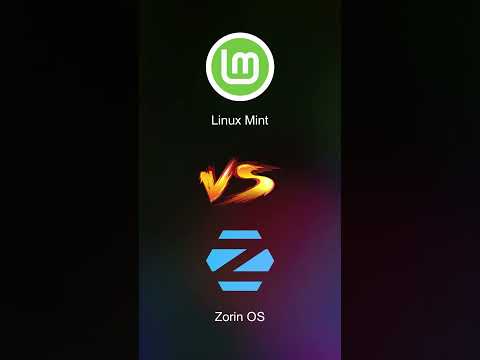 Linux Mint Vs Zorin OS in 1 Min #linux #linuxmint