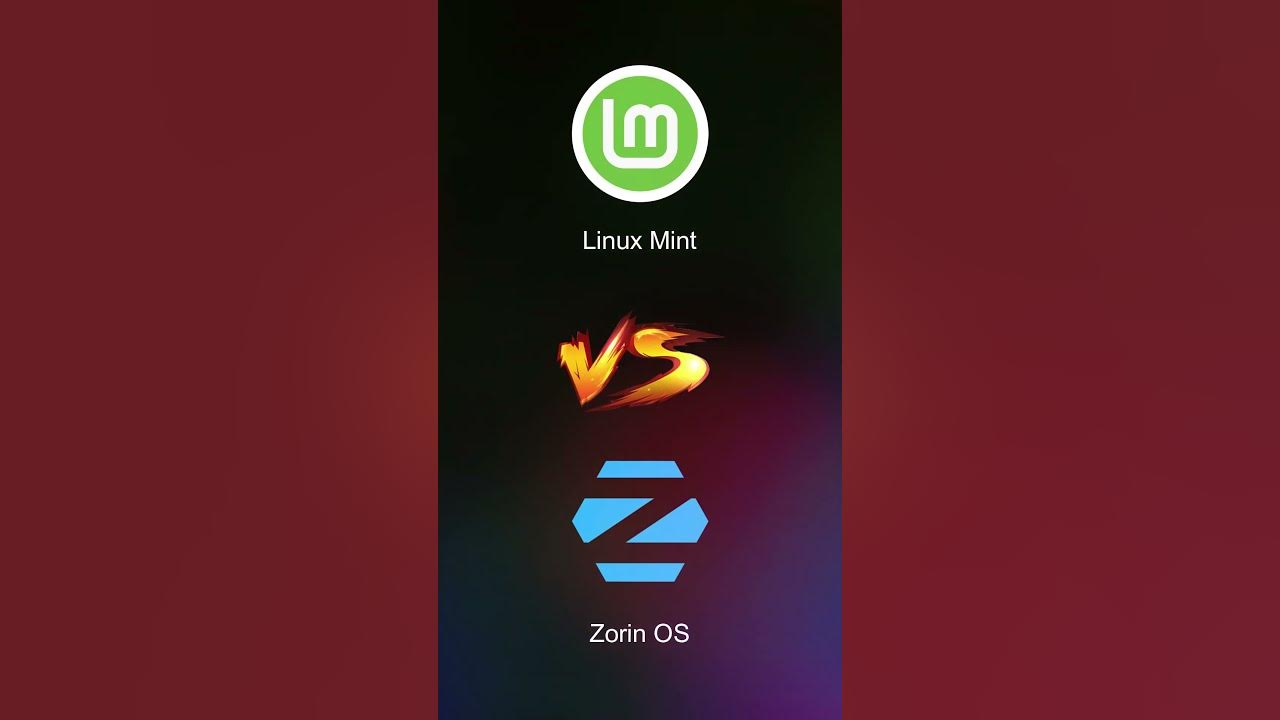 Linux Mint Vs Zorin OS in 1 Min linux linuxmint YouTube