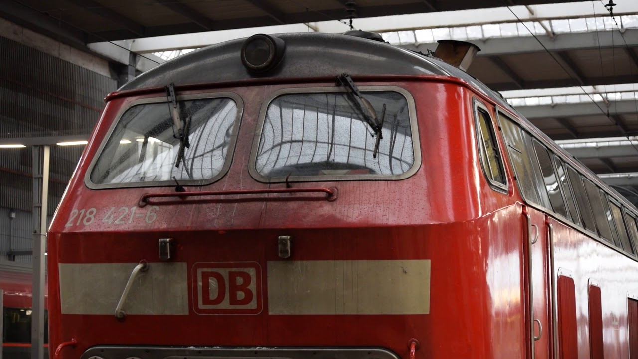 DB BR 218-421-6 Sound, Abfahrt  München Hauptbahnhof
