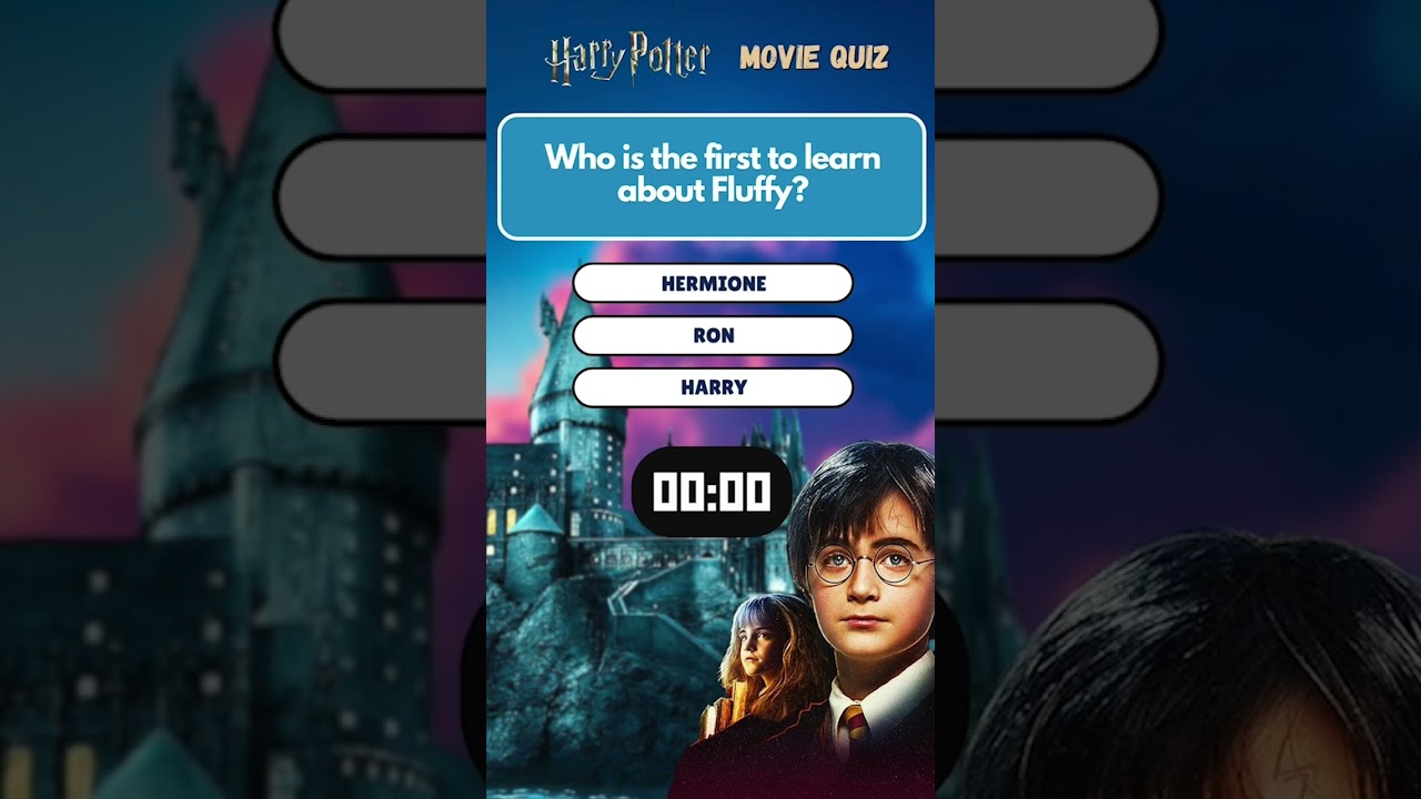 Harry Potter Sorcerer's Stone Movie Quiz | Who is the first to learn about Fluffy? 
