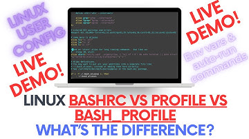 bashrc vs profile vs bash profile - Setting Linux Environment Variables & Automatic Command Run