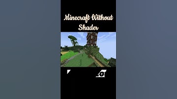 MINECRAFT SHADER⚡minecraft shader vs normal #shorts