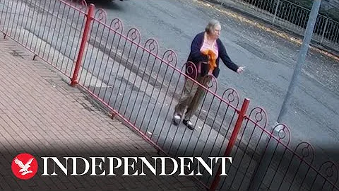 CCTV shows moment woman swears at cyclist before she's struck and killed by car