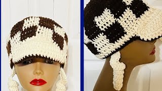 Step By Step Checker Stitch Hat Tutorial | Beginner Friendly | DOYcreations| #Tutorial
