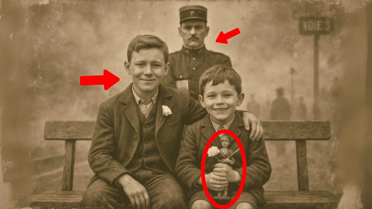 Sur La Photo De 1904, Deux Garçons Sourient... Derrière, Un Uniforme Décide Qui Part Et Qui Reste...