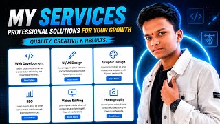 My Services Website 💻 | Modern UI Design + HTML CSS Tutorial 🚀 