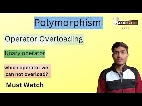 Operator Overloading In C++ | Unary Operator Overloading In C++ | Polymorphism In C++ | OOPs in c++